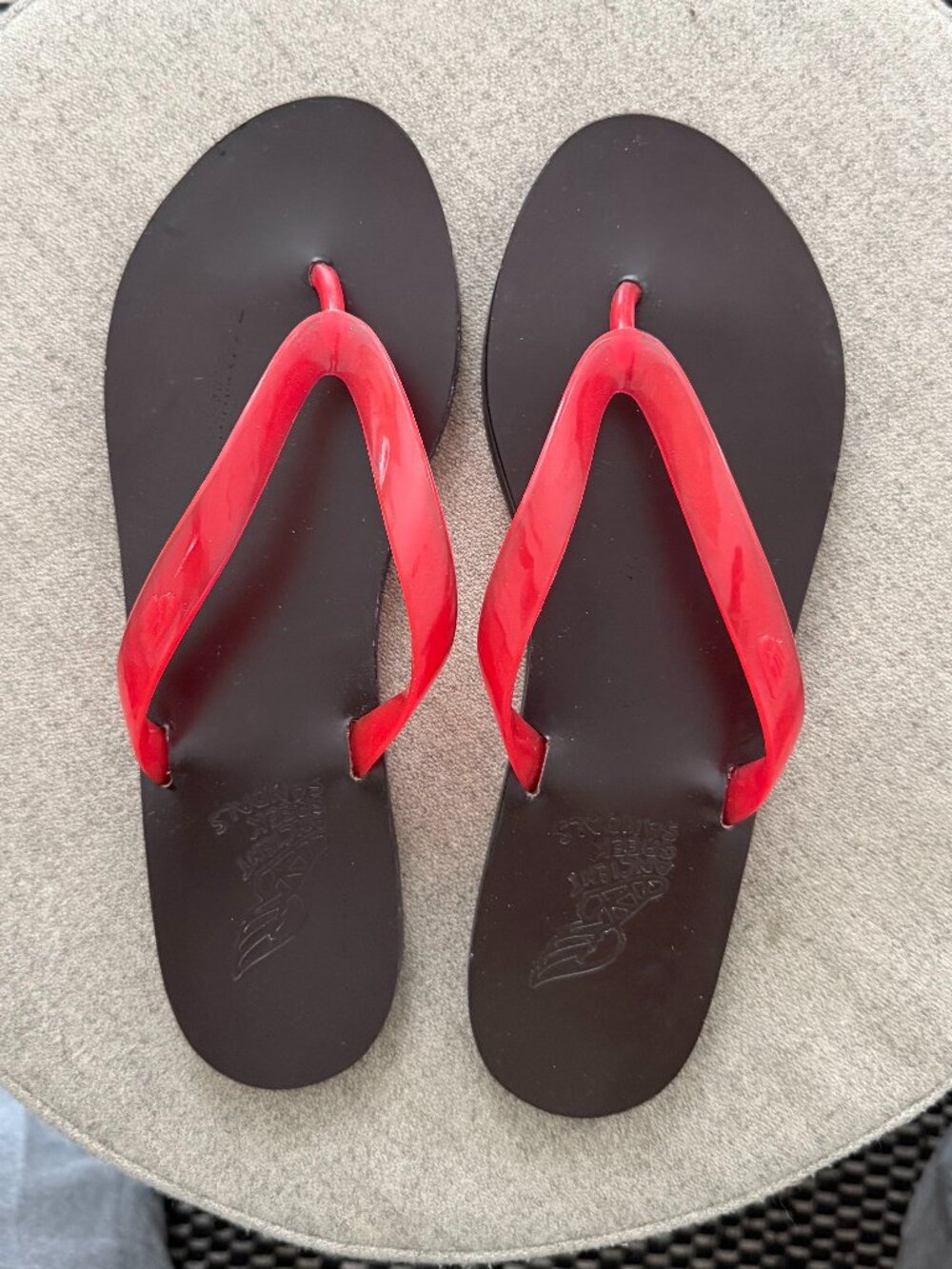Ancient Greek Sandals brand Saionara Jelly & Leather Flip Flop